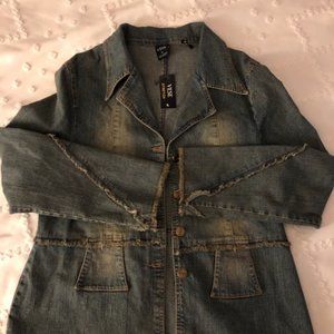 VESE Stretch Size Large Faded Jean Jacket NWT